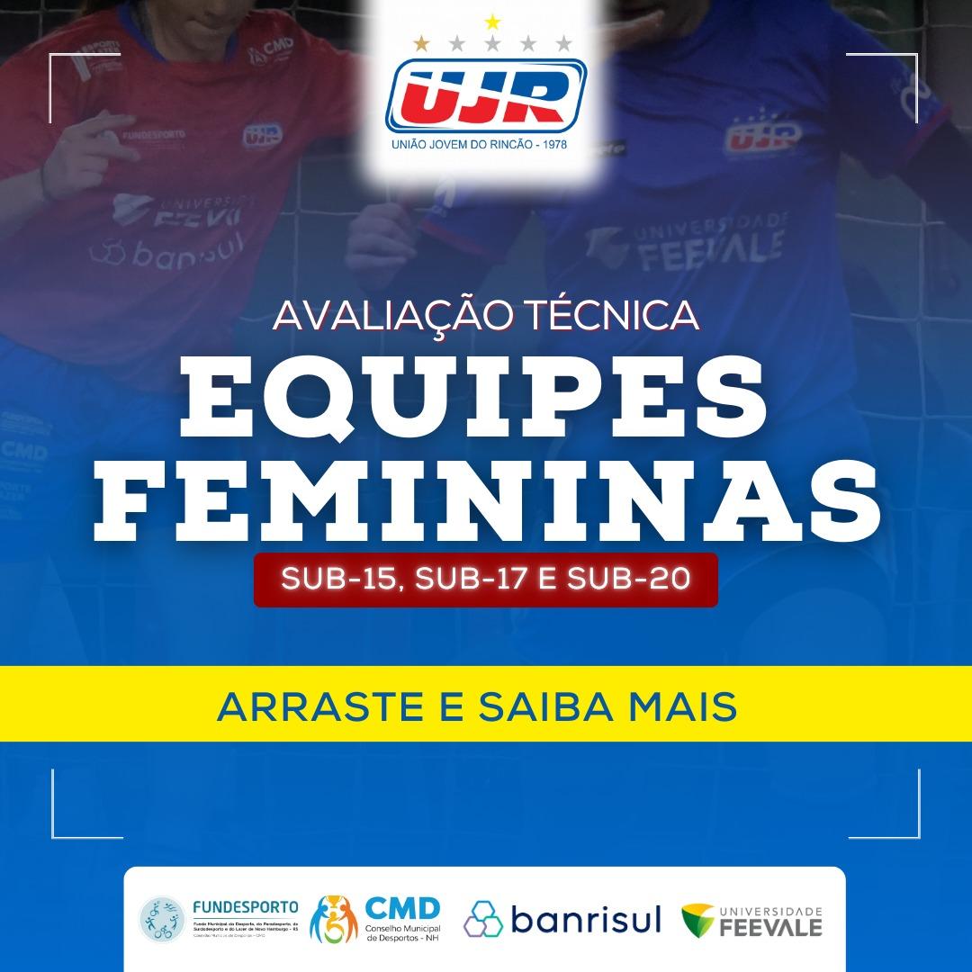 UJR/Feevale/Banrisul promove Avaliações Técnicas para categorias de base femininas